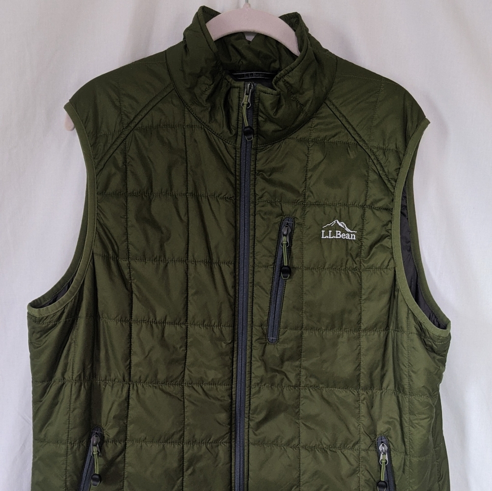 L.L. Bean Quilted Green Puffer Vest